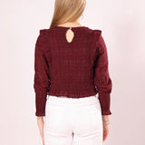 Blusa Freya Rojo Oscuro