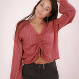 Blusa Hannah Rosa Oscuro