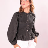 Blusa Libra Gris Oscuro