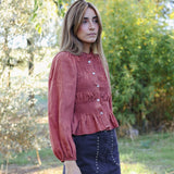 Blusa Libra Rojo Oscuro