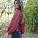 Blusa Libra Rojo Oscuro