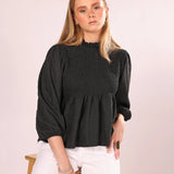 Blusa Nessa Gris Oscuro