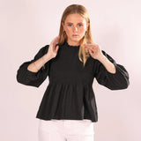 Blusa Nessa Gris Oscuro