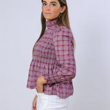 Dark Pink Area Blouse