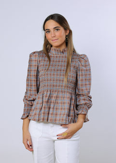 Brown Area Blouse