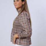 Brown Area Blouse