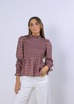 Blusa Area Rojo Oscuro