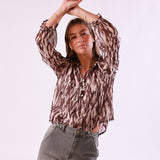 Blusa Bianca Blanco Floral