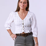 Cala White Blouse