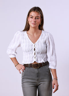 Cala White Blouse