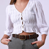 Cala White Blouse