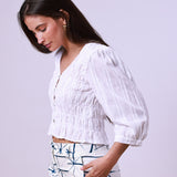 Cala White Blouse