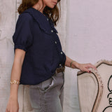 Navy Blue Cami Blouse