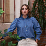 Camila Cornflower Blue Blouse