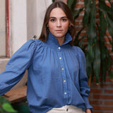 Camila Cornflower Blue Blouse