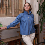 Camila Cornflower Blue Blouse