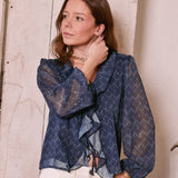 Cecilia Blue Blouse