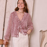 Cecilia Purple Pink Blouse