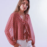 Cecilia Orange Blouse