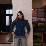 Blusa Elia Azul Marino