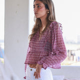 Helen Dark Pink Blouse