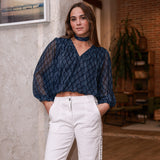 Ina Blue Blouse