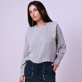 Jade Gray Blouse