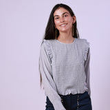 Jade Gray Blouse