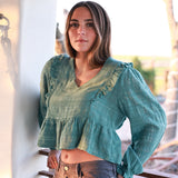 Green Rumi Blouse