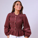 Blusa Sage Rosa Oscuro