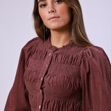 Dark Pink Sage Blouse