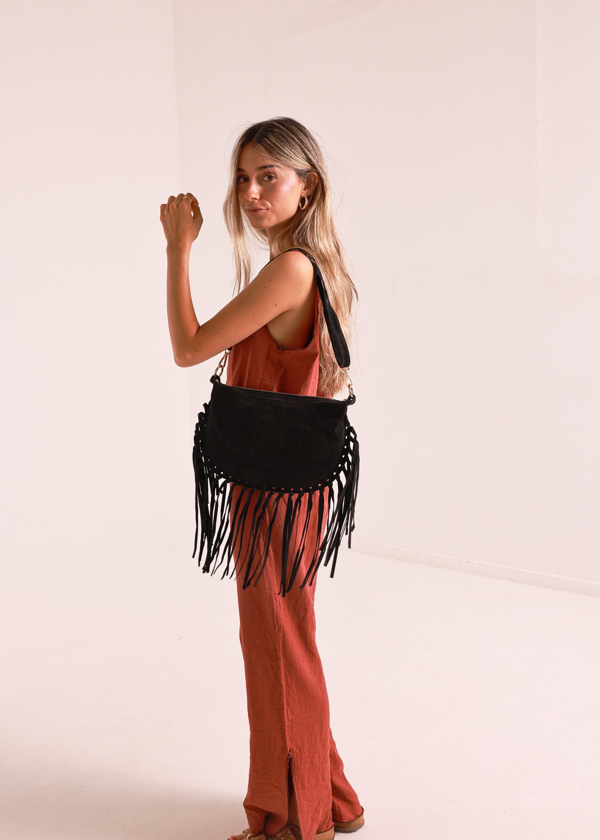 Bolso Flecos Ante