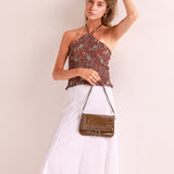 Bolso Mini Tachuelas Marrón