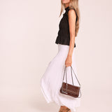 Bolso Mini Tachuelas Rojo Oscuro