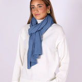 Cozy Cornflower Blue Scarf