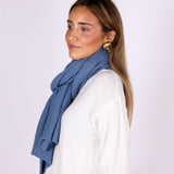 Cozy Cornflower Blue Scarf