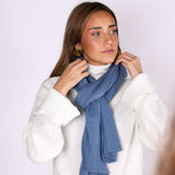 Cozy Cornflower Blue Scarf