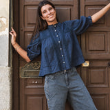 Camisa Julieta Azul Marino