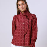 Camisa Millie Rosa Oscuro