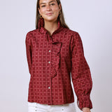 Camisa Millie Rosa Escuro