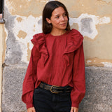Camisa Valeria Rosado Oscuro