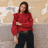 Camisa Valeria Rosado Oscuro