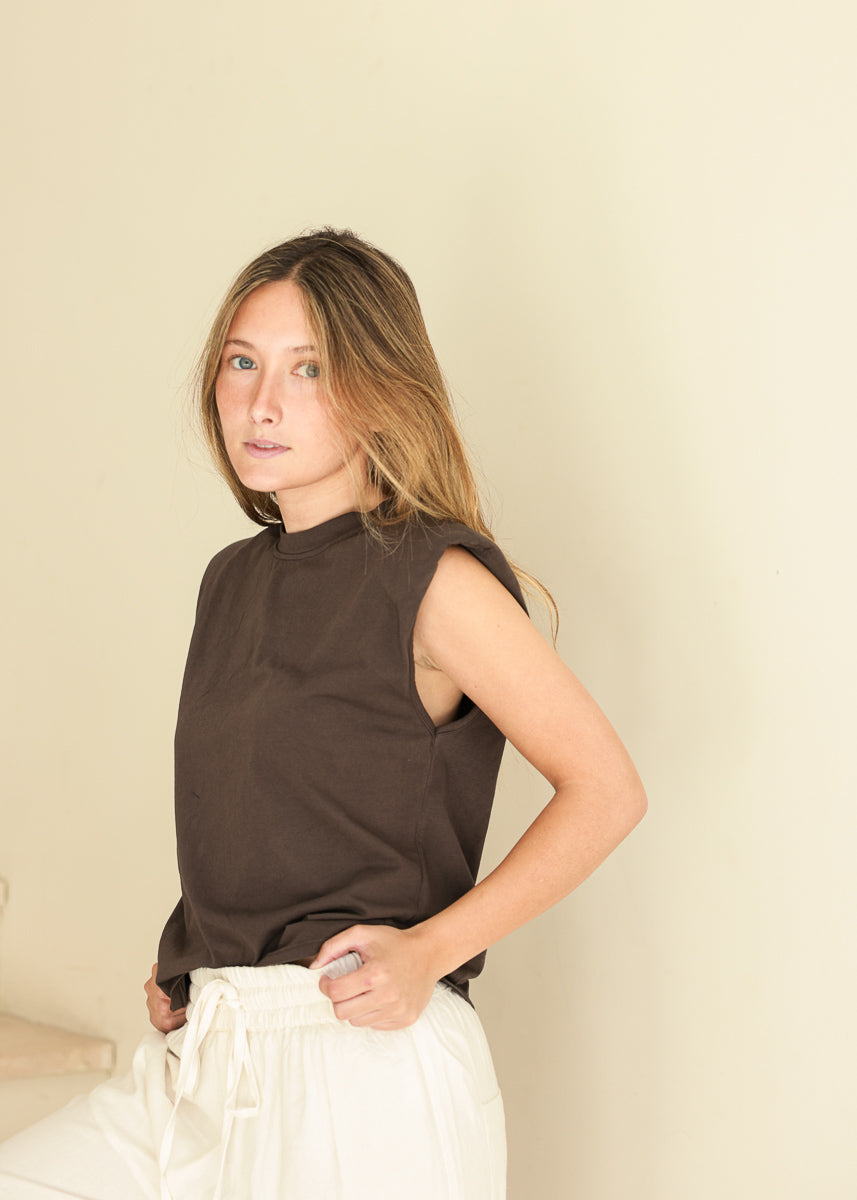 Camiseta Elsa Gris Oscuro