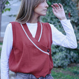 Galilea Vest Dark Red