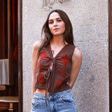 Top Amelia Marrón