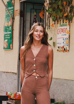 Chaleco Inés Marrón