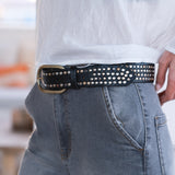 Black Mini Studded Belt