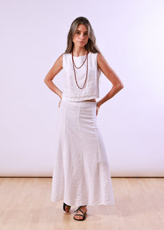 Falda Corelia Blanco