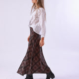 Falda Garnet Gris Oscuro