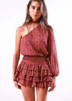 Falda Goldie Rosado Oscuro